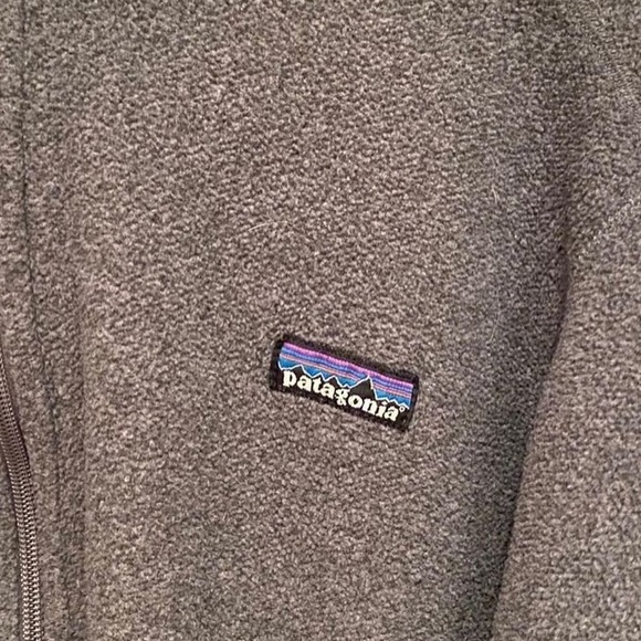 Patagonia Sherpa Jacket Lightweight Quarter Zip Grey - Picture 4 of 5